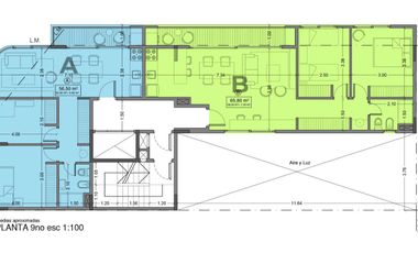 Penthouse tres ambientes a la Venta con terraza privada en el Centro de Wilde