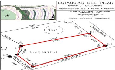 Lote en venta en La Laguna Estancias del Pilar