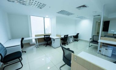 OFICINA EN AVENIDA BALBOA TORRE BICSA CON DIVISIONES AMOBLADA 199M2