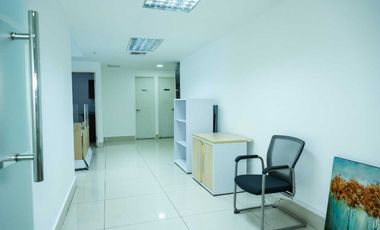 OFICINA EN AVENIDA BALBOA TORRE BICSA CON DIVISIONES AMOBLADA 199M2