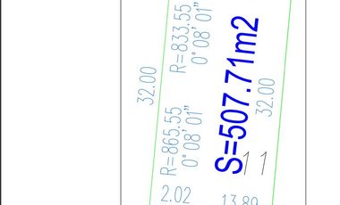 Venta terreno Castaños 507m orientacion Jardin NE