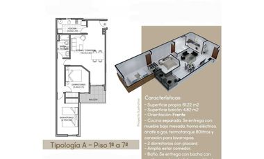 Venta, Depto 2 Dorm Nueva Cba, a Estrenar!