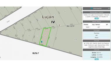 Galpon a la venta en lujan sobre ruta 7