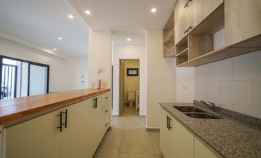 Departamento 3 ambientes planta baja con galeria y parrillla