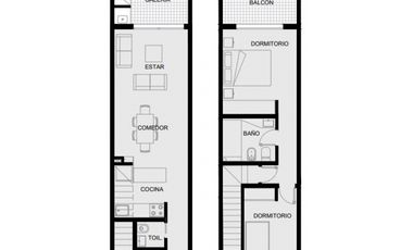 Departamento a estrenar 3 ambientes planta baja con patio