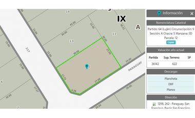 Casa y cuadra de panaderia a reciclar a la venta en lujan