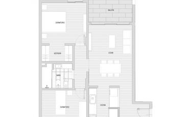 Departamento a estrenar 3 ambientes en venta en lujan centro con balcón y cochera