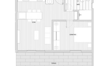 Departamento a estrenar 2 ambientes en venta en lujan centro con terraza y cochera