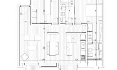 departamento semipiso 3 ambientes en dr real 888