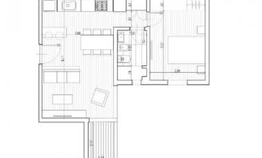 departamento 2 ambientes en venta en lujan centro desde el pozo con balcón y cochera