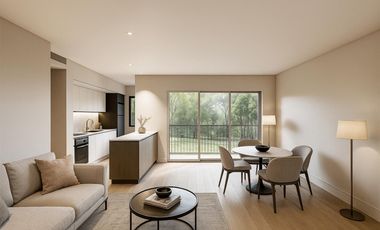 departamento 2 ambientes en venta en lujan centro desde el pozo con balcón y cochera Las moras 4