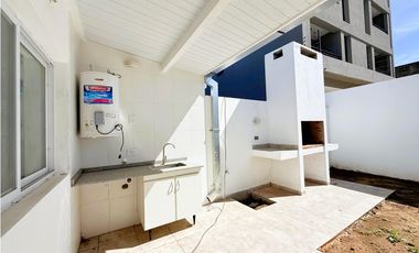 departamento a estrenar 3 ambientes en venta en lujan  planta baja con patio y cochera sin expensas