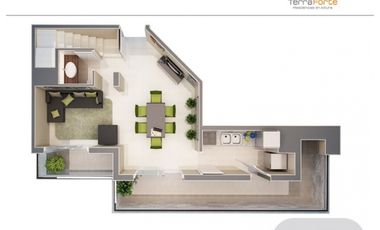 Departamento 1 Dor Terraforte Espectacular Duplex Piso 17 y 18