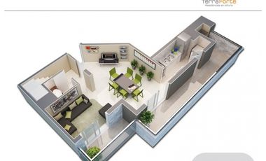 Departamento 1 Dor Terraforte Espectacular Duplex Piso 17 y 18