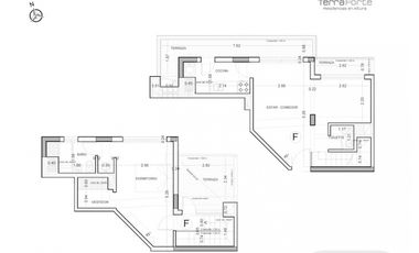 Departamento 1 Dor Terraforte Espectacular Duplex Piso 17 y 18