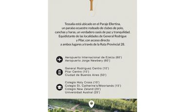 Excelentes lotes a la venta en Barrio Privado Tessalia, Gral.Rodriguez