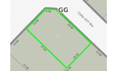 Lote de esquina 441m2 - San Jacinto