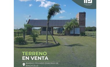 Terreno Chacras de Riachuelo Ctes de 20 x 60 M