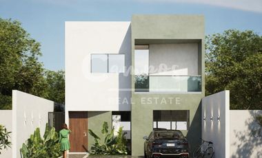 Casa de dos pisos y 3 recamaras en Zona Conkal  Preventa enero 2027