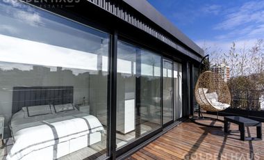 Departamento Monoambiente en venta en Palermo con balcón aterrazado y parrilla propia