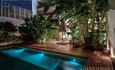 Departamento Monoambiente en venta en Palermo con balcón aterrazado y parrilla propia