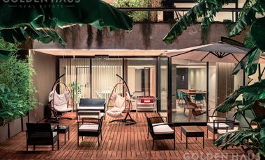 Departamento Monoambiente en venta en Palermo con balcón aterrazado y parrilla propia