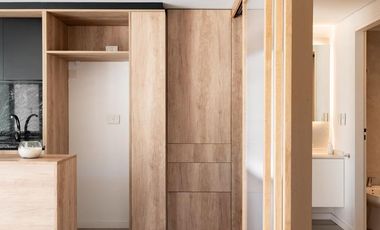 Departamento Monoambiente en venta en Palermo con balcón aterrazado y parrilla propia