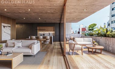 Departamento Monoambiente en venta en Palermo con balcón aterrazado y parrilla propia