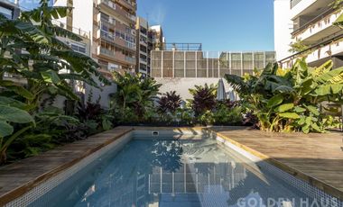 Departamento Monoambiente en venta en Palermo con balcón aterrazado y parrilla propia