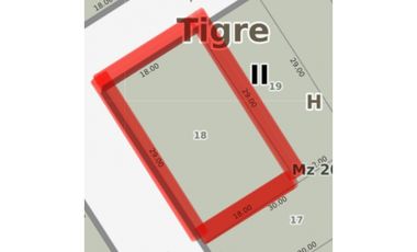 Terreno 522m2 esquina