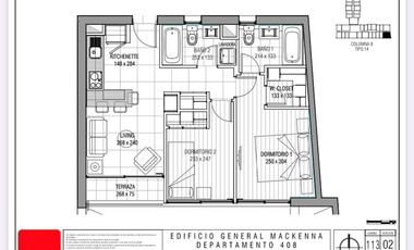 2 Dorm. y 2 Baños, Estac y Bod. 54 Mts2 2019