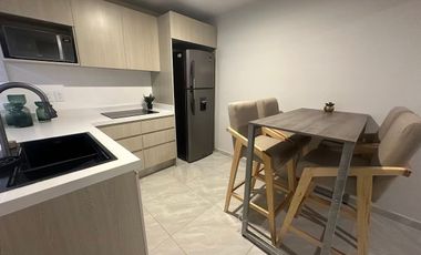 DEPARTAMENTO ABUEBLADO EN RENTA - JARDINES DEL BOSQUE