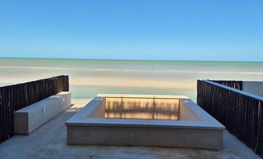 Casa en venta frente al mar, playa San Benito, Yucatán