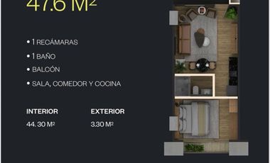 Departamento en Venta en el Centro de Monterrey