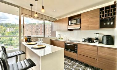 Apartamento moderno para la renta amoblada en la loma del indio