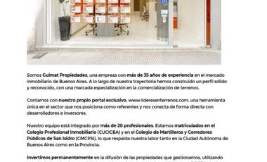 Excelente Terreno en Palermo- Lideres en Terrenos