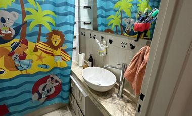 Departamento PB - 3 dormitorios   escritorio con jardín