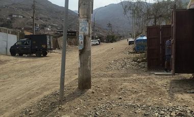 Se vende terreno en Jicamarca anexo 22 sector el Valle
