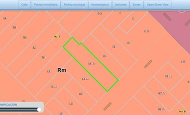 VTA DOBLE LOTE 18m frente SAN MARTIN CENTRO 655m2