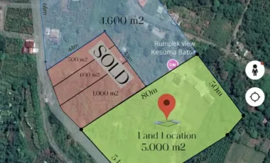 Land for sale in Kintamani, Bali