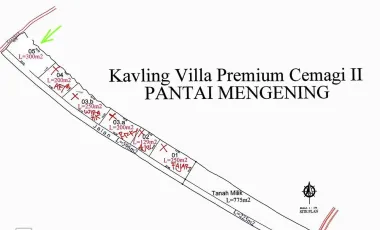 Land for sale in Cemagi, Bali