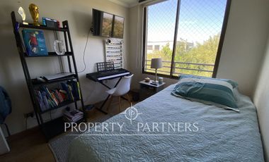 Acogedor departamento con inmejorable vista en exclusivo condominio de Huechuraba