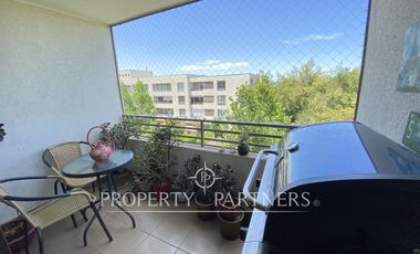 Acogedor departamento con inmejorable vista en exclusivo condominio de Huechuraba
