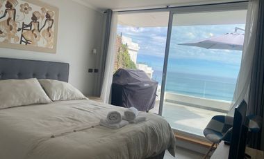 Arriendo año corrido a partir 1de abril ,espectacular Departamento con la mejor vista al mar.