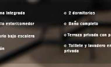 Departamento dos dormitorios con terraza privada La plata