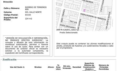 SE VENDE TERRENO EN LA DEL VALLE.