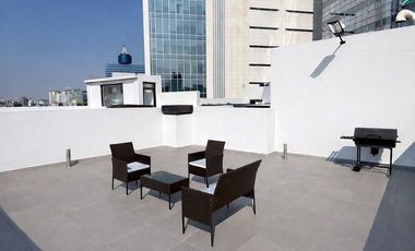 Departamento Pent House Amueblado en Renta en Alure Napoles Benito Juárez CDMX