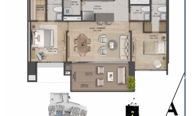 VENTA CESIÓN DE DERECHOS APARTAMENTO EN EL POBLADO, LOS BALSOS