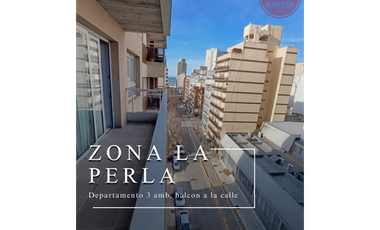 ALQUILER 24 MESES - Depto 4 amb, balcon a la calle, cochera - La Perla
