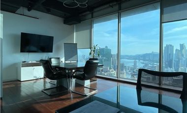 ALQUILER DE OFICINA AMOBLADA EN PUNTA PACIFICA - PH OCEANIA